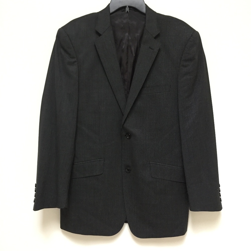 Naldini100% wool pin stripe 2-button blazer